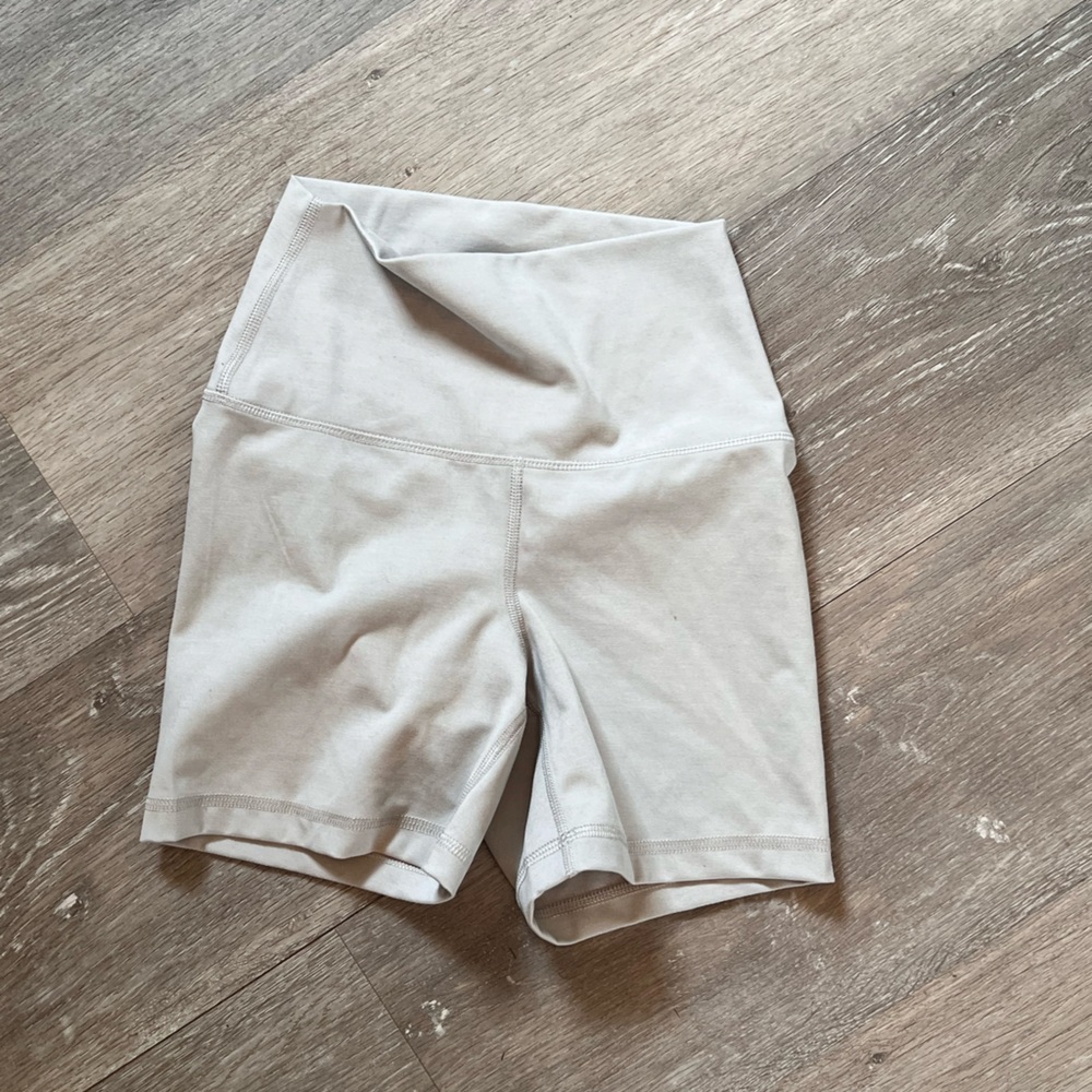 Women's High-Waisted Gray Shorts